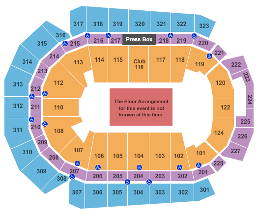 Casey's Center WWE Seating Chart